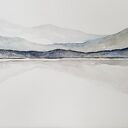 Pejzaż akwarela 32x24 cm na papierze Fabriano 300 g/m2