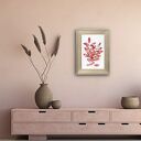 Listki róż/pomarańcz A4 - akwarela