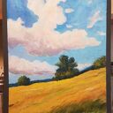 Pejzaż w pastelach suchych - format 24 x 18 cm