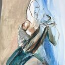 Szmaragdowa - obraz akrylowy 65x85 cm do sypialni