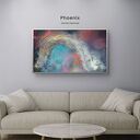 Obraz abstrakcyjny Phoenix - kosmiczna dekoracja ścienna 110x70 cm