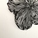 Wycinanka Black Flower II - ręcznie wykonany kwiat z czarnego papieru
