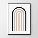Plakat obraz pastelowa geometria #3 61x91 cm