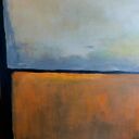 Abstrakcyjny obraz akrylowy 100x70 cm - nowoczesna kompozycja na płótnie