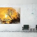 Obraz DRZEWO 42 - 120x70cm na płótnie do salonu