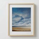Na plaży - ręcznie malowany obraz akrylowy na płótnie 50 x 40 cm