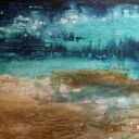 Blue Lagoon 12 - nowoczesny obraz abstrakcyjny 150x100