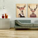 Obraz na płótnie 60x80 cm - Łania w grochy, wysyłka w 24h