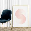 Plakat obraz Pink Circle A3 - 29,7 x 42,0 cm