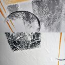 The Arrow 2 - abstrakcyjny duży obraz akrylowy na płótnie 140 x 100 cm (diptych)