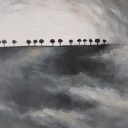 Obraz akrylowy „Drzewa” 60x50 cm - ręcznie malowany, sygnowany, bez ramy