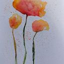 Kwiaty - oryginalna akwarela 32x24 cm (sygnowana)