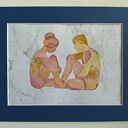 Between Us - obraz z prawdziwych suszonych kwiatów 30x21 cm