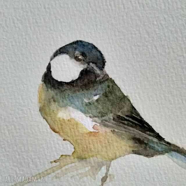 Sikorka. Akwarela