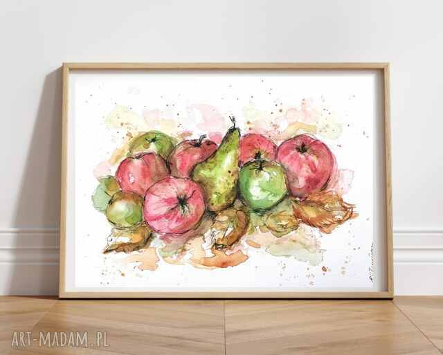 Akwarela w jesiennych barwach