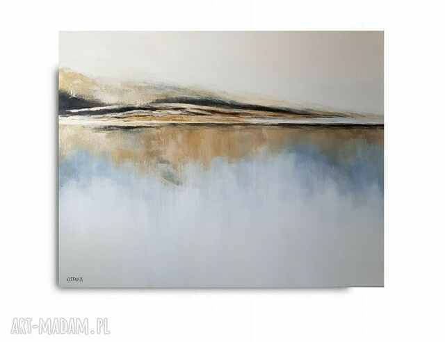 ZŁOTY BRZEG-obraz akrylowy formatu 80/100 cm