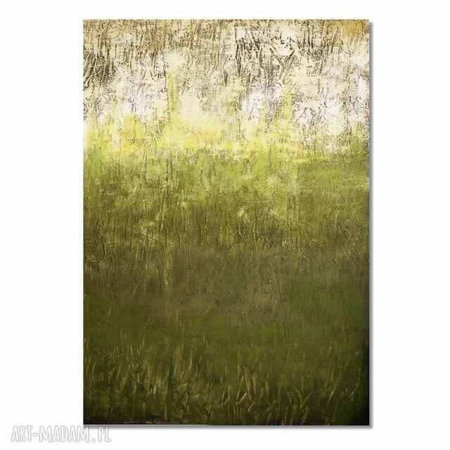 Tierra verde 3, abstrakcja, nowoczesny obraz ręcznie malowany na płótnie