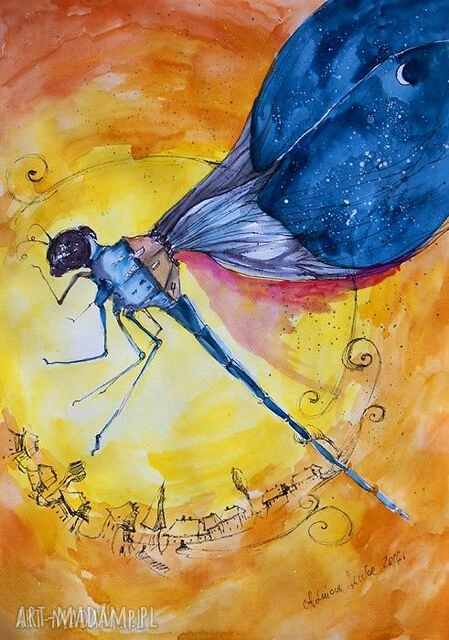 "JĘTKA" akwarela artystki plastyka Adriany Laube