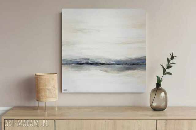 PRZESTRZEŃ CISZY-obraz akrylowy formatu 60/60 cm