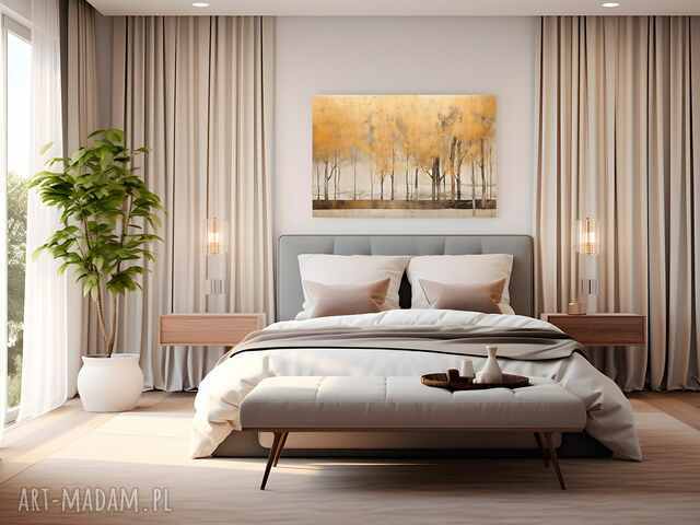 Obraz na płótnie - LAS ABSTRAKCJA ART-DECO - 120x80 cm (103301)