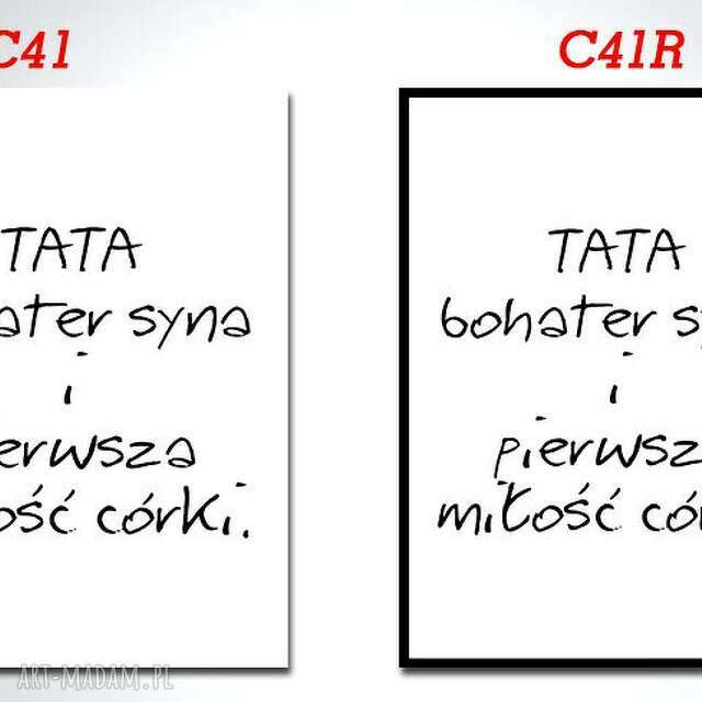 OBRAZ dzień TATY OJCA - CYTAT C41 i C41R - 70x50cm