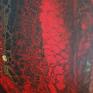 Krwawa Merry - Obraz na płótnie ręcznie malowany do salonu 90x90 cm design sypialni