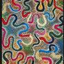 Anna Majkutewicz Australia - ręcznie malowany obraz abstrakcja - sypialnia kolory