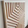 Obraz z drewna, dekoracja ścienna /4/1/ drewniany abstrakcja