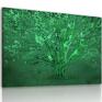 Obraz do salonu drukowany na płótnie Drzewo w odcieniach zieleni 120x80cm zielone