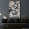 abstrakcja kobieta wym. 80x120 wielkoformatowy obraz na płótnie - duże obrazy salon