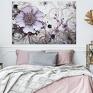 Vaku dsgn obraz na płótnie - ozdobny - 120x80 cm (101801) fioletowe kwiaty dekoracja scienna