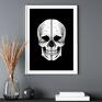 Plakat obraz black skull 61x91cm - grafika