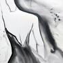 szare czarno biała grafika 40x50 cm wykonana ręcznie 3489141 duża abstrakcja obrazy