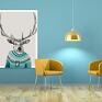 ludesign gallery obraz na płotnie - 60x80cm jeleń deer wysyłka w 24h prezent grafika