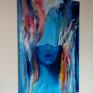 Elantoose, obraz olejny na płótnie kobieta abstrakcja