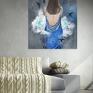 "chmura" obraz akrylowy na płótnie 100cm x 80cm artystki adriany laube kobieta