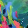 abstrakcja kolorowy abstrakcyjny obraz ręcznie malowany - colour do biura
