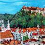 Obraz akrylowy "Słowenia Lubljana" - krajobraz