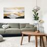 AleksandraB Zatoka, abstrakcyjny krajobraz minimalistyczny, malowany na płótnie /1/ obraz do salonu