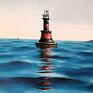 kkjustpaint "Fale Adriatyku" - Obraz olejny na płótnie, 60x80 cm - krajobraz olej