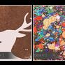 kolory obraz na płótnie - jeleń brązowy - 120x80 cm artystyczny