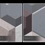 geometryczny obraz na płótnie - abstrakcja geometria minimalizm nowoczesny