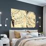 Obraz na płótnie Patrząc na magnolie 120 x80, dekoracja ścienna do wystroju salonu, sypialni, jadalni. Z magnoliami