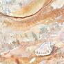 abstrakcja obraz akrylowy „ bałtyckie piaski ” obrazy marynistyczne