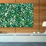 liście obraz na płótnie - zielony natura - 120x80 cm dekoracja