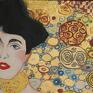 obraz olejny do salonu Adele Bloch Gustav Klimt - malarstwo obrazy