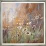 Lidia Olbrycht Paint obraz olejny łąka i margerytki, ręcznie malowany