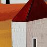 obraz na płotnie - 100x70cm kolorowe domki 0213