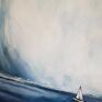 Paulina Lebida akryl morze akrylowy formatu 40/40 cm obraz