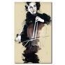 muzyka kobieta obraz XXL z wiolonczelą 1 - 70x120cm na płótnie